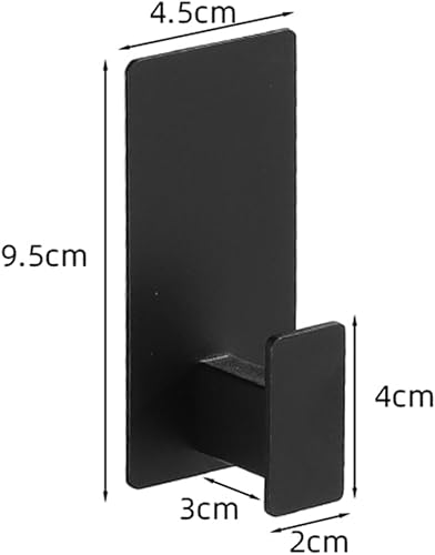 Miniatura 2 de Juego de accesorios de baño, estante de pared negro mate, soporte para rollo de papel higiénico, gancho para bata, toallero, riel, barra, anillo,