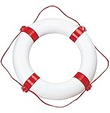 Compass Rettungsring Rettungsreifen, 65 cm, Weiß/Rot