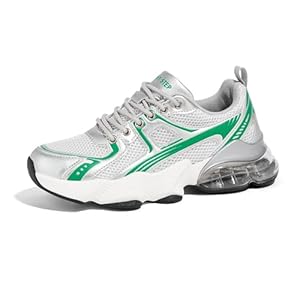 LUCKY STEP Women Breathable Fashion Walking Shoes Gym Jogging Sneakers Air Cushion Tennis Running Sneakers