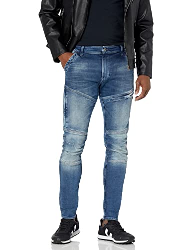 G-STAR Raw Men's Rackam 3D Skinny Fit Jeans, Faded Clear Sky, 36W x 34L