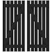 Ekena Millwork ARW102SB623X59BLH Americraft Six 2 Exterior Real Wood Spaced Board-n-Batten Shutters w/Z-Bar (Per Pair), 23 1/2"W x 59"H, Black