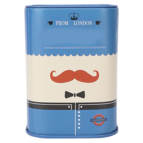 Razor Blade Bank for Safety Razor Blade Storagement, Used Double Edge Safety Razor Blade Disposal Case Blade Disposal Case Safe Storage Bank for Used Safety Razor Blades(Blue beard)