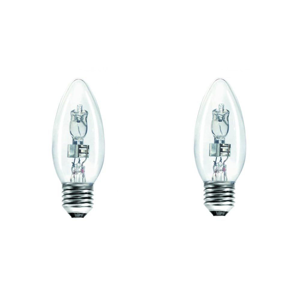 Swan Candles Edison Screw E27 Clear Light Bulbs, 42W, Pack of 2