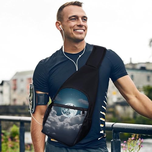 Mochila cruzada tipo sling para viaje y senderismo miniatura 3