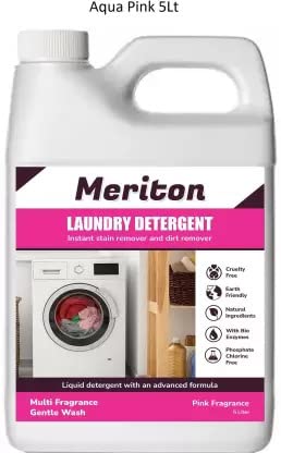 Meriton Liquid Detergent, Suitable For Top & Front Load, Liquid For Machine & Hand wash