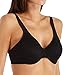 Bali Women's Passion for Comfort Minimizer Underwire Bra DF3385, Black Lace, 40G