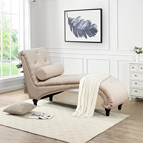 Alish Chaise Lounge Indoor Upholstered Chaise Lounge Chair Modern Recliner Sofa Sleeper Sofa For Living Room, Bedroom Ivy #TOP3