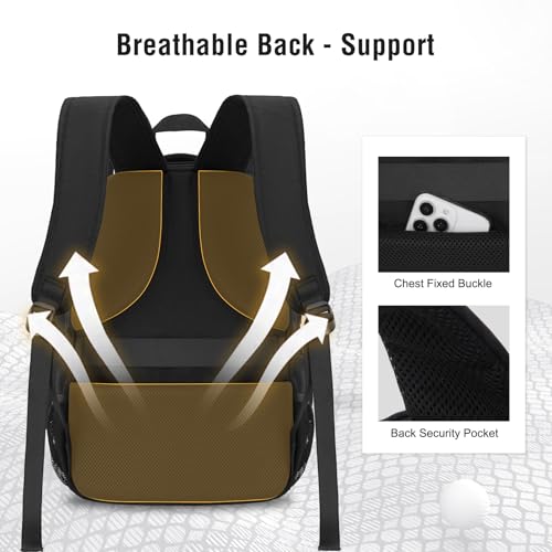 MOSISO Laptop Backpack for Women Men, 15.6 inch Computer Business Backpack - image 4