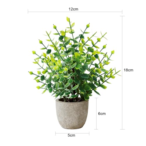 Bafenli Fake Plants 4 Pack Artificial Plants Small Faux Plants with Pots for Home Bathroom Office Desk Decor Indoor - Cosy Home Interiors Bafenli Fake Plants 4 Pack Artificial Plants Small Faux Plants with Pots for Home Bathroom Office Desk Decor Indoor - Image 3