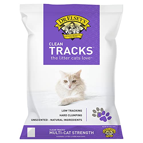 Clean Tracks Cat Litter, 40 Lb / 18.14 Kg (Pack May Vary)
