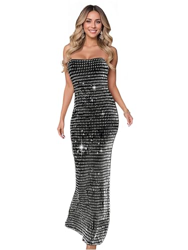 Image of Glitter Sequin Prom Dress for Bachelorette,Birthday,Holiday | Elegant Fully Lined Sparkly Rhinestone Long Dresses for Women Birthday /Formal Galas /Wedding Guest /NYE /Homecoming