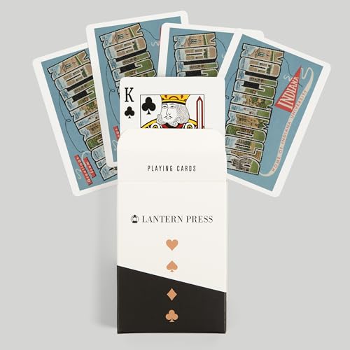 Lantern Press Bloomington Indiana Naipes Póker 52 cartas miniatura 6