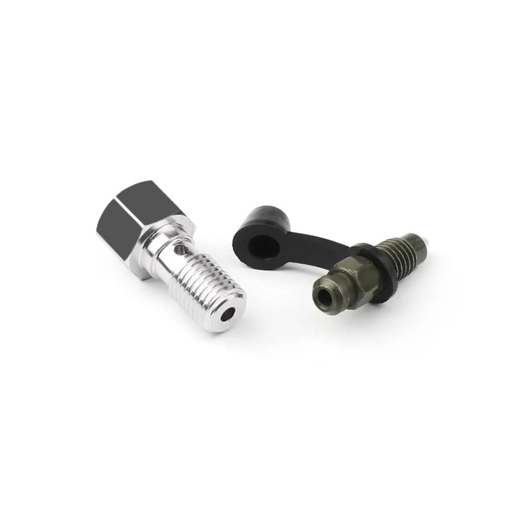 Convient aux vis de purge d'étrier de frein universelles M10 x 1,0 mm/1,25 mm, aux soupapes de purge de vitesse de fourche Repair parts(M10x1.25mm)