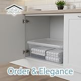 2 x 43 Litre Underbed Clear Plastic Storage Boxes With Lids Set of 2, Transparent Multipurpose Nestable Stackable Plastic Box With Lid Containers For Home, Kitchen, Garage, Office, Accessories - Image 8