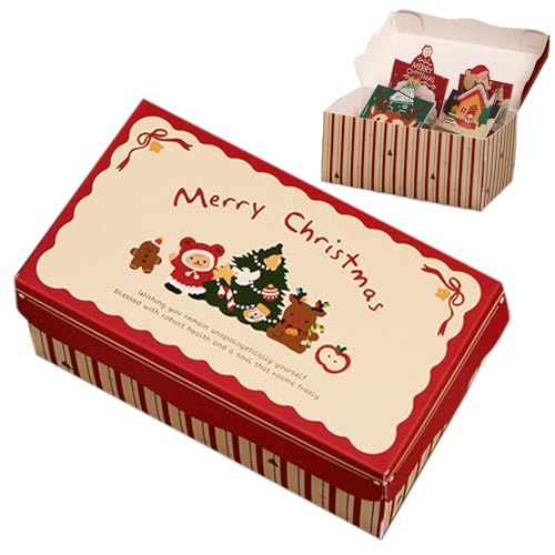 Cajas de galletas de Navidad pequeñas para embalaje de postres y panadería 2