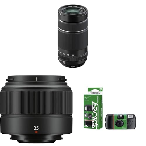 �y�Z�b�g�����z�x�m�t�C����(FUJIFILM) X ���������Y �t�W�m�� 70-300mm XF70-300MMF4-5.6 R LM OIS WR �u���b�N + X ���������Y �t�W�m�� �P�œ_ �W�� �R���p�N�g XC35mm F2 F XC35MMF2