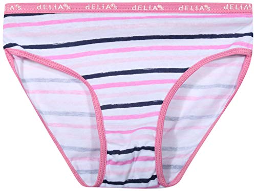 dELiAs Girls Cotton Bikini Underwear Multipack - 20 Pack, Assortment 1, Size 10/12'