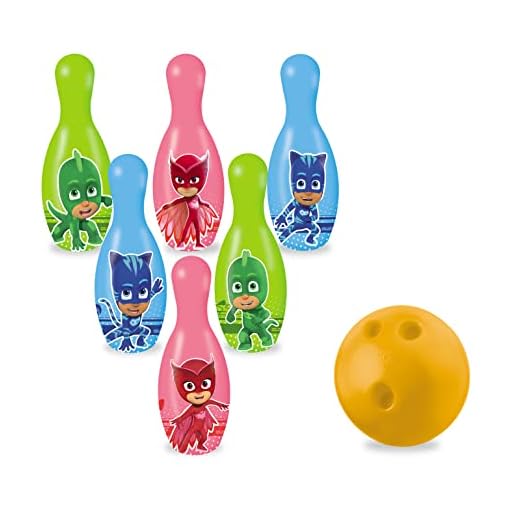 Pj Masks- Skittles Juego de Bolos, Multicolor (Mondo Toys MD-28430)
