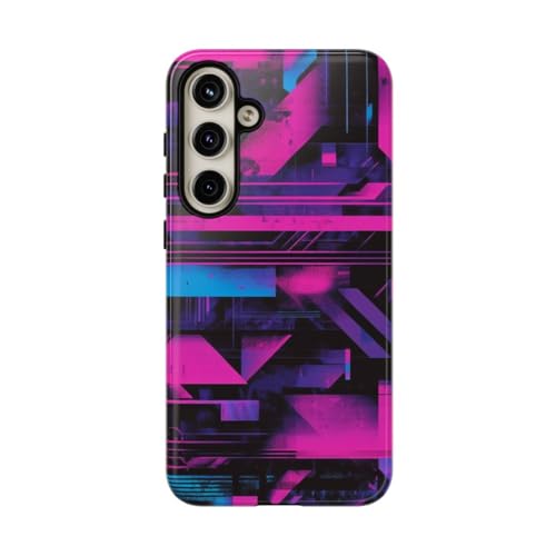 Coque Samsung S24 Plus rose flashy abstrait pour vos soirées branchées