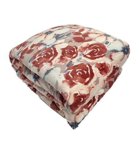 ForenTex - Edredón nórdico con Borreguito Ultra Suave y cálido Set de Cama con Funda de Almohada (C10 Petalo, Cama 150 cm (250 x 260 cm))