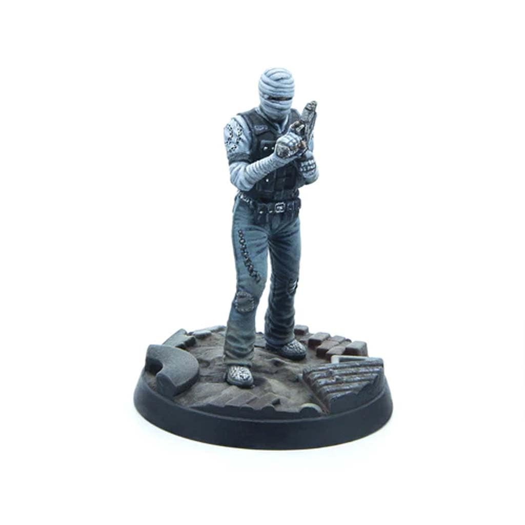 Modiphius Entertainment: Fallout: Wasteland Warfare - Unaligned: Burned Man - 1 Figure, 32mm Unpainted Resin RPG Miniature, Tabletop Gaming
