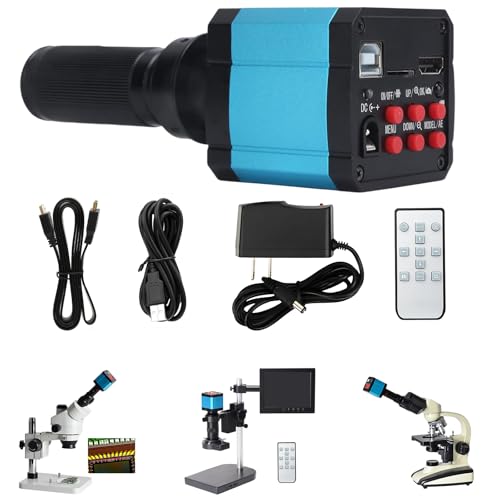 Taddien 37MP 1080P 60FPS HDMI USB Industrial Microscope Camera with Conversion Adapter, Video Industry Digital C Mount Microscope Camera