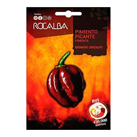 Semillas Pimiento Picante Habanero Chocolate Rocalba Cover