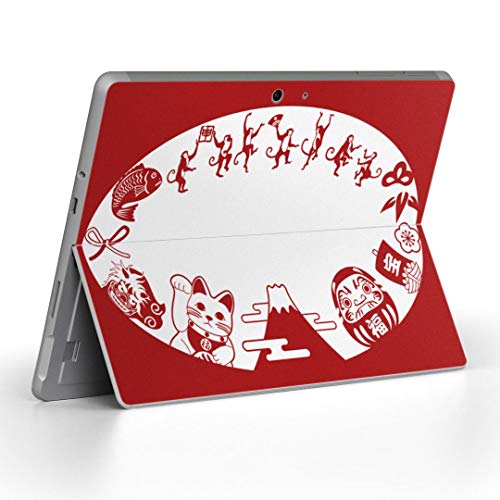 Surface Go 3 / Surface Go 2 Surface Go 全世代対応 専用スキンシール サーフェス go igsticker シール スキン 保護 フィルム ステッカー アクセサリー 012893 招き猫 商売繁盛 だるま
