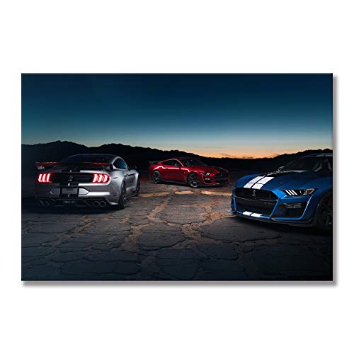 Toile trois voitures de sport impression premium 90 x 140