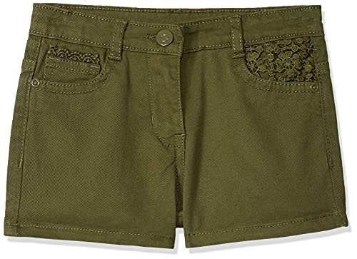 Image of Max Girls Solid Woven Shorts with Lace Detail
