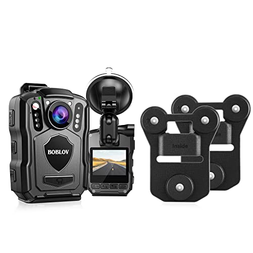 Boblov Bundle Deal, M5 2K 64Gb Police Body Camera, Gps Enabled &1440P Body Mounted Cam, Body Cam Built-In 4200Mah Battery, Ip67 Waterproof Body Camera Magnet Mount #TOP22