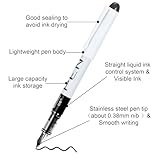 FRIUSATE 9 Black Fountain Pens Disposable for Writing EF Nib Black Ink Fine Point Pen Set Smooth Writing for Journaling Sketching Lettering Text Highlighting Calligraphy Office School - Image 3