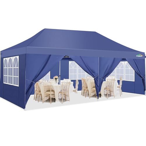 HOTEEL Faltpavillon 3x6 Meter - Wasserdicht Mit 6 Seitenwänden | One-Push Aufbau Für Garten & Events