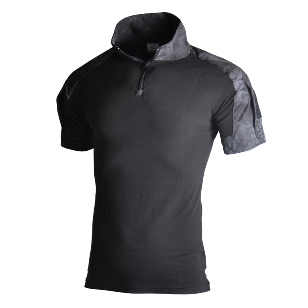Camouflage uniforme militare Tees Mens Outdoor Tattico Shirt Asciugatura rapida Caccia Allenamento Abbigliamento Escursionismo Tuta