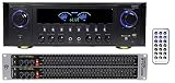 Technical Pro RX45BT Home Theater Receiver 1000w Amplifier Bluetooth USB Bundle with Remote Bundle with Rockville REQ231 Dual Graphic Equalizer and RMDPR10B 10' Dual 1/4' TS to Dual RCA Cable