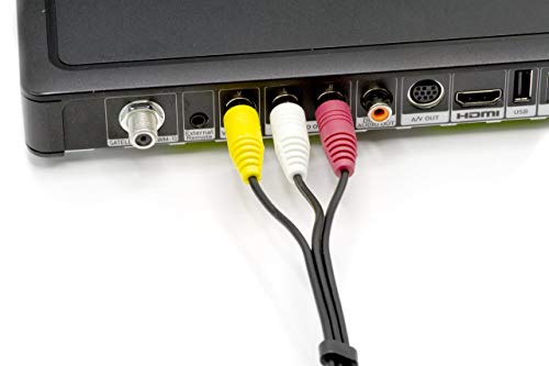 DIRECTV, Satellite Dish, Comcast Direct Replacement RCA Audio Video Composite Red-White-Yellow Cable - 6 Feet - 1 Pack