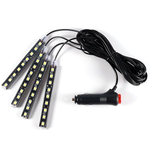 Strisce luminose a LED per interni auto, 36 luci LED