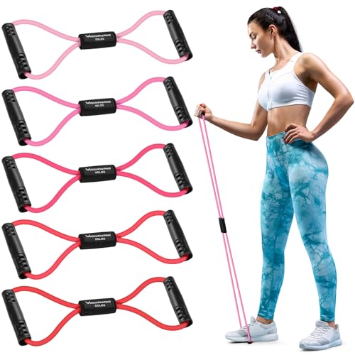 5PCS Figure 8 Fitness Resistance Bands...