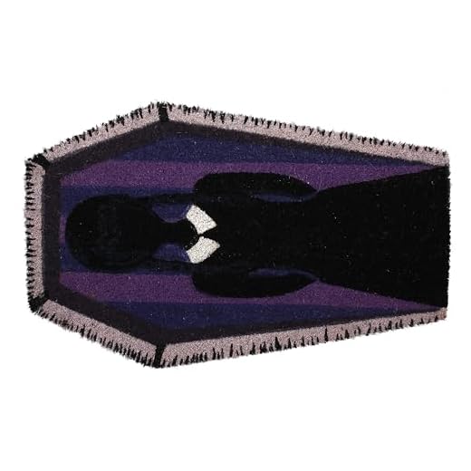 SD TOYS - Felpudo Dark Side de Wednesday - Fibra de Coco y PVC- 60 x 40 cm