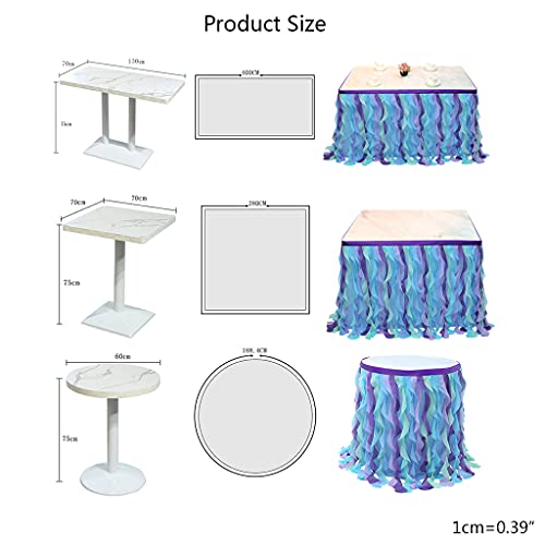Jupe de table décorative pour habiller un buffet de maison facilement