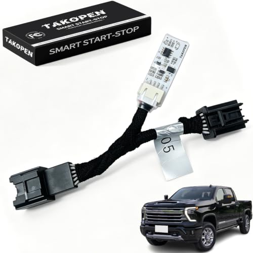 TAKOPEN Auto Start Stop Eliminator Compatible with 2023-2024 2025 2026 Chevy Silverado and GMC Sierra Engine Disable Module for US and Canada Models, Smart Memory Device