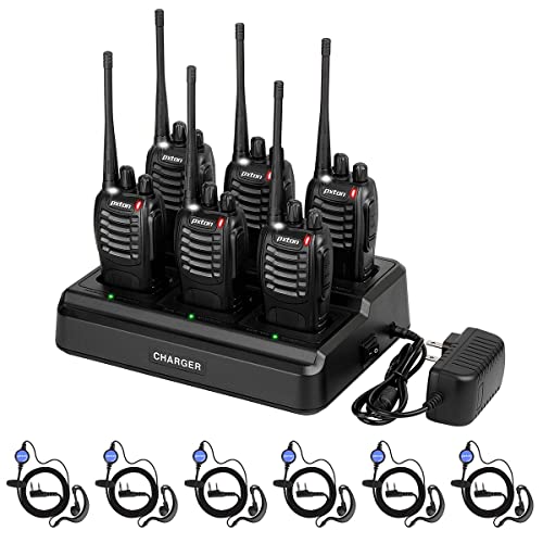 pxton walkie talkies for Adults Long Range with Upgraded Earpiece(6 Pack) - image 7
