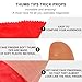 STOBOK 2PCS Magic Trick Fingers Fake Fingers Soft Thumb Tips Stage Show Prop Prank Toy with Red Silk Training Cloth