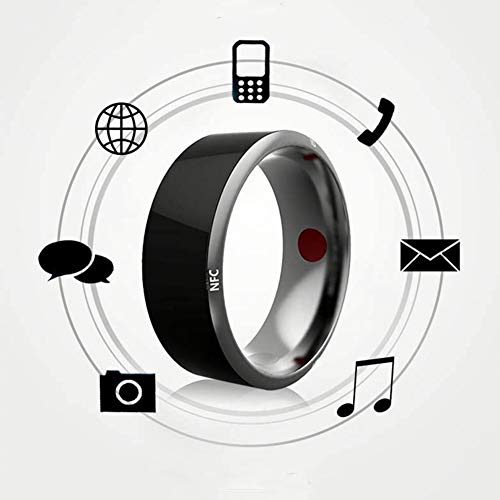 LXZ Extreme Controller Portable Device Electronic Smart Ring IC/ID/NFC Card Reader Smart Ring for NFC Mobile Phone NFC Wearable Smart Ring,Black,11