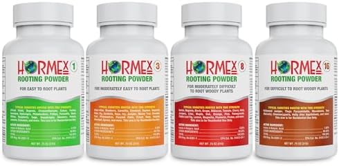 Hormex Rooting Hormone Powder #1, #3, #8, #16 - Fast Roots for All Cuttings