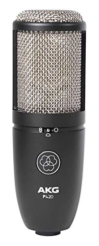 Akg P420+PRO-M50 P420 Studio Condenser Recording Podcasting Microphone Dual Capsule Mic Bundle thumb #2
