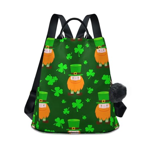 Mochila de gnomos y trébol ideal para paseos urbanos y viajes seguros