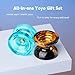MAGICYOYO Gift Pack of 2 Yoyos - Responsive Yoyo K2 Crystal and Unresponsive Metal Yo-yo N11, Dual Purpose Yo yo for Kids and Adults, Extra 2 Hole Case + 12 Strings + Bearing Kit
