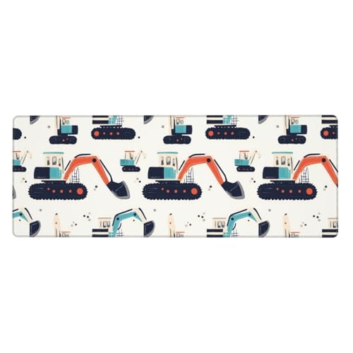 Tapis de souris grand format avec bords cousus robustes et design camion