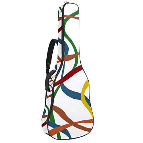 Housse imperméable pour guitare acoustique avec double bandoulière et poche Motif chat, Multicolore 03., 42.9×16.9×4.7… - Les Beatles, Paul McCartney, John Lennon, RIngo Starr, George Harrison Housse imperméable pour guitare acoustique avec double bandoulière et poche Motif chat, Multicolore 03., 42.9x16.9x4.7…